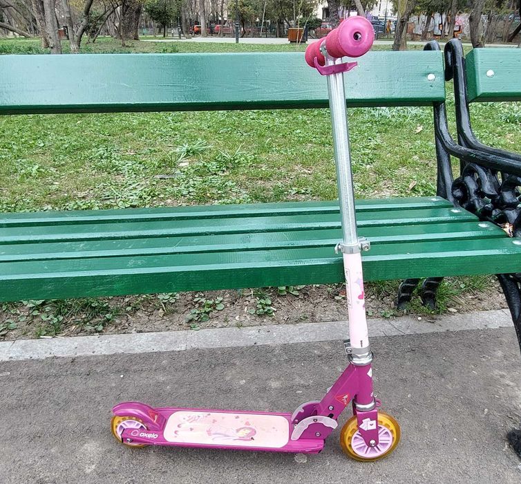 Oxelo Play 3 - scuter (trotineta) pentru copii (roz)
