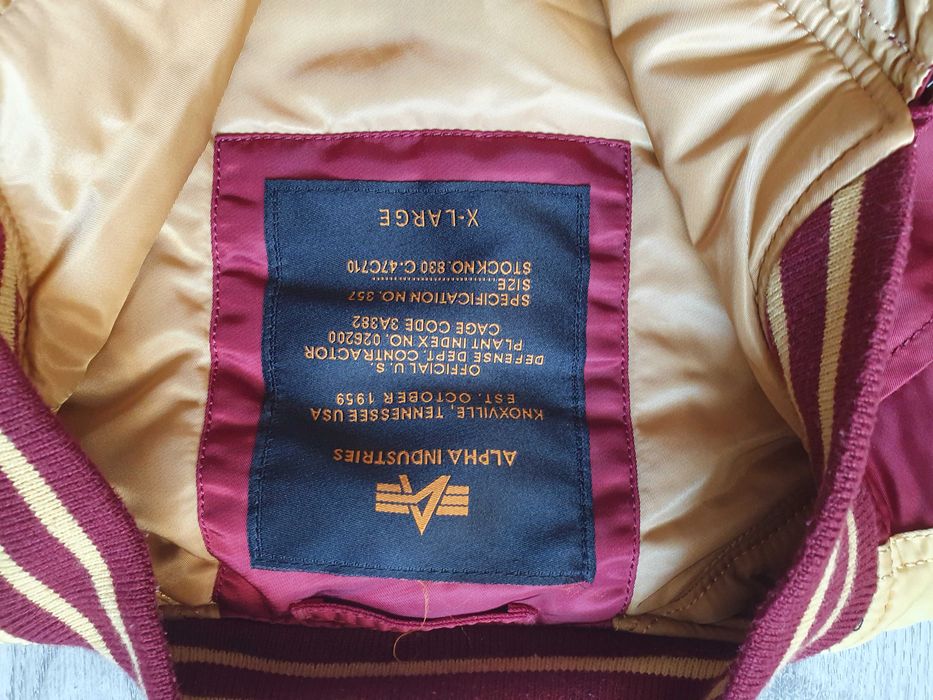 Geaca ALPHA INDUSTRIES "Japan Warrior" Limited MA-1 VF - Marime XL