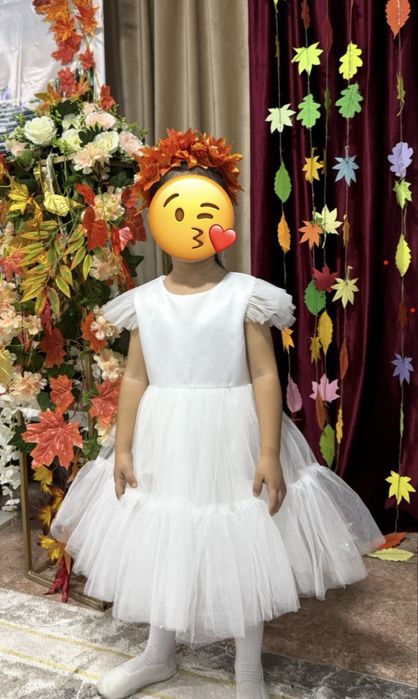 Продам пышное белое платье