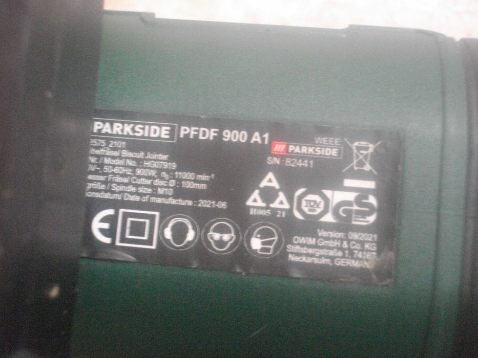 Бисквит Машина/Фреза Плоски Дибли Ламели/ Челна Нут/Parkside/AXMINSTER