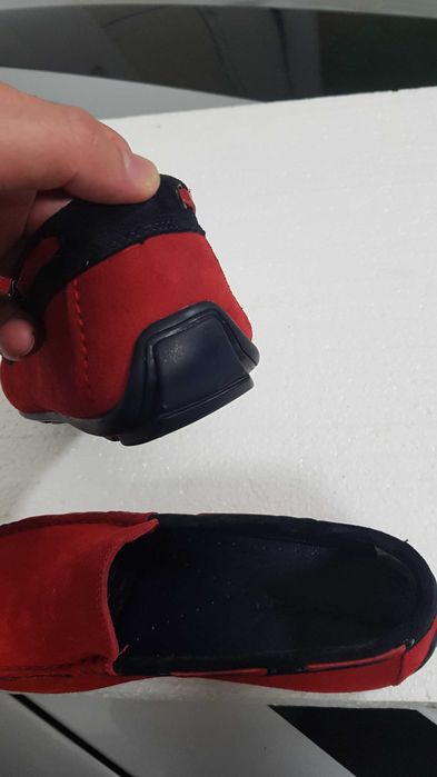 мъжки червени мокасини massimo zardi