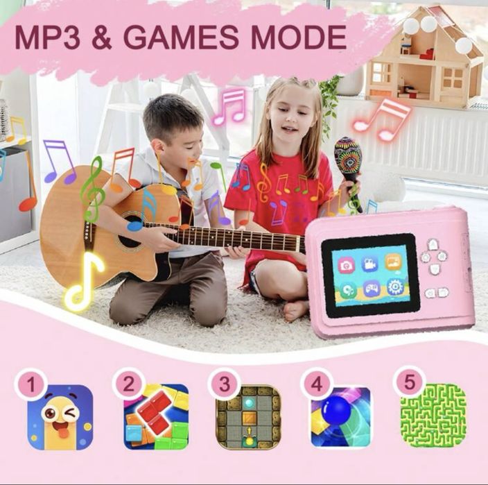 ПРОМО! Нов Детски фотоапарат с принтер за моментален печат(принтер)