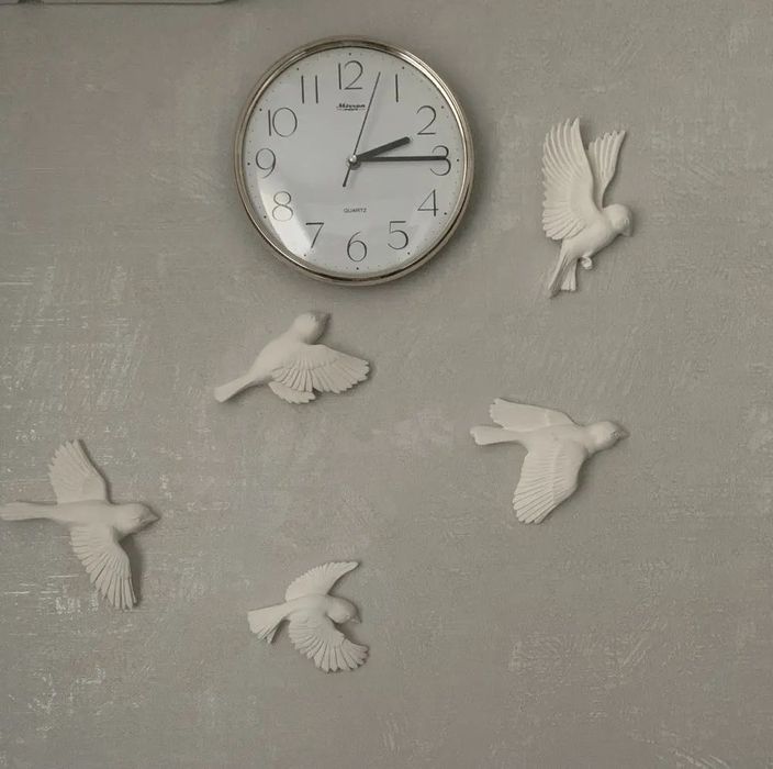 Синицы из гипса