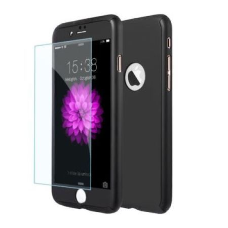 Capac de protectie Full cover 360° pentru Apple Iphone 7/8, negru