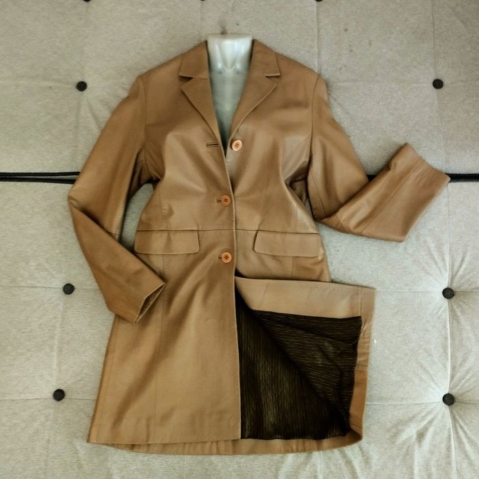 Пальто кожа Италия