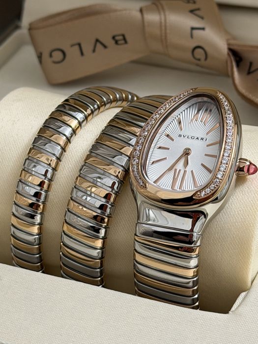 Bvlgari часы покрытие 24 к муассаниты