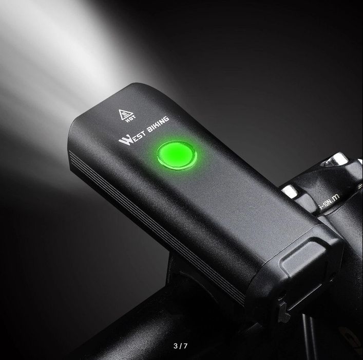 Новый фонарик WEST BIKING - аккумуляторный - li-ion 18650 -с гарантией