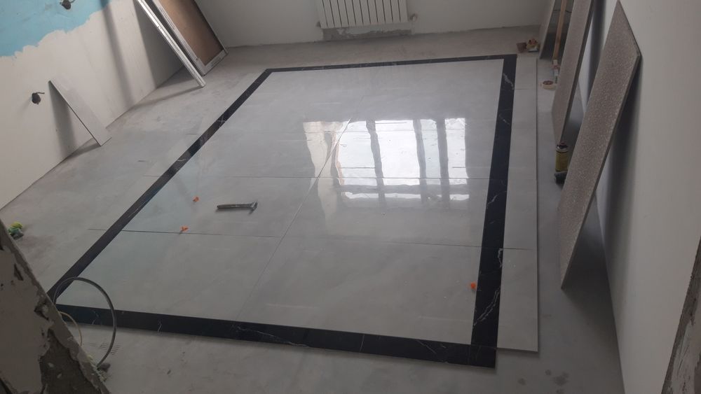 Кафель, ламинат, левкас, покраска