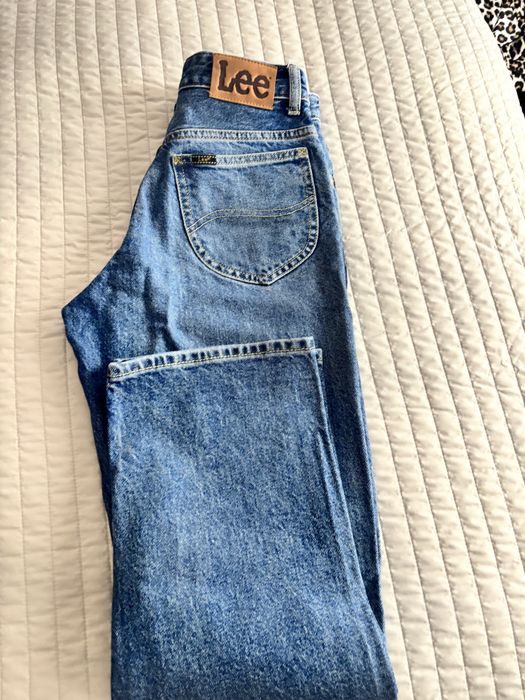 Blugi  Lee  drepti albastri