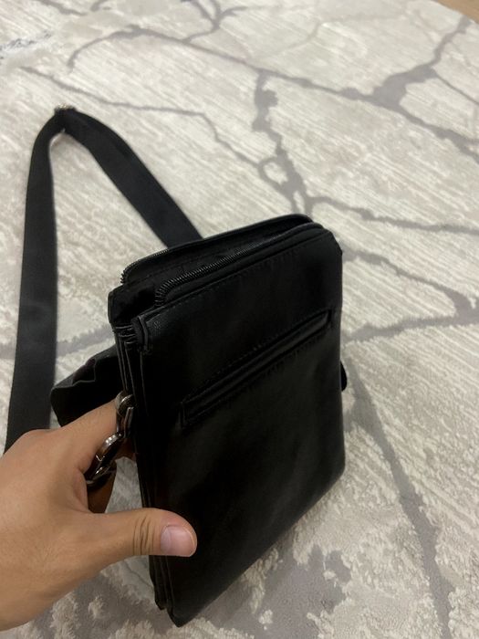 Мужская барсетка, кожаная