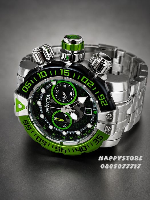 INVICTA Foxhound full metal Silver 57 mm, Инвикта нов мъжки часовник