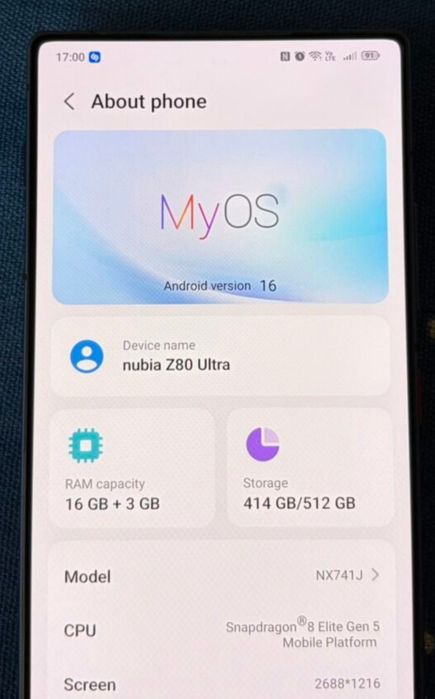 Nubia Z80 Ultra 16/512 Starry Night