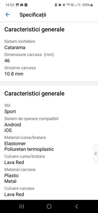 Vând smartwatch Huawei GT 2e