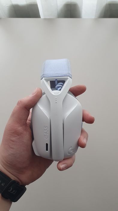 Casti gaming logitech g435 alb+mov