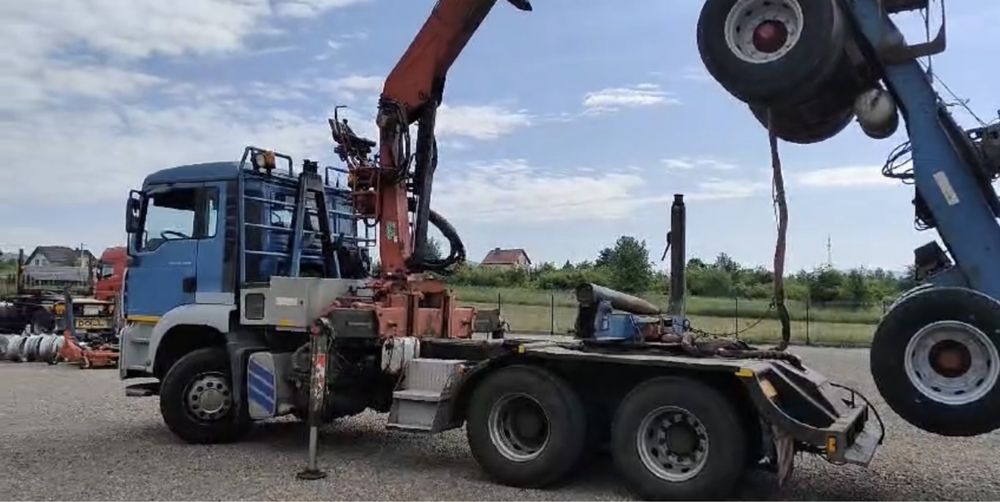 Camion Forestier Man Tga Transport Lemn Busteni Macara Loglift