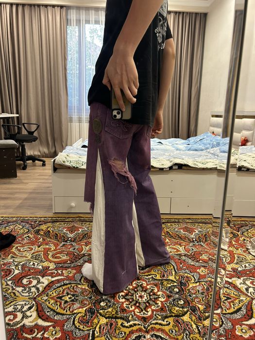 джинсы ручной работы