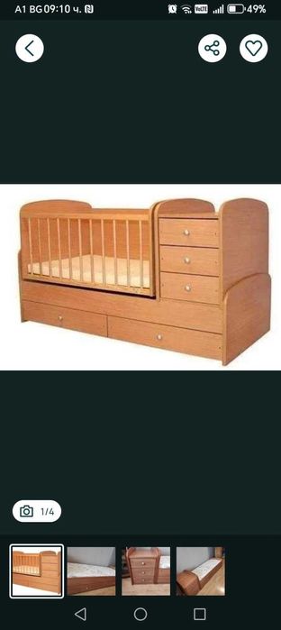 Детско легло в добро състояние