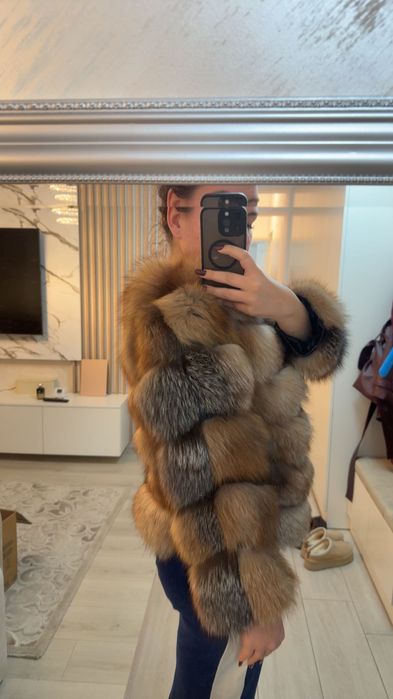Blană naturală de vulpe 4 bucăți