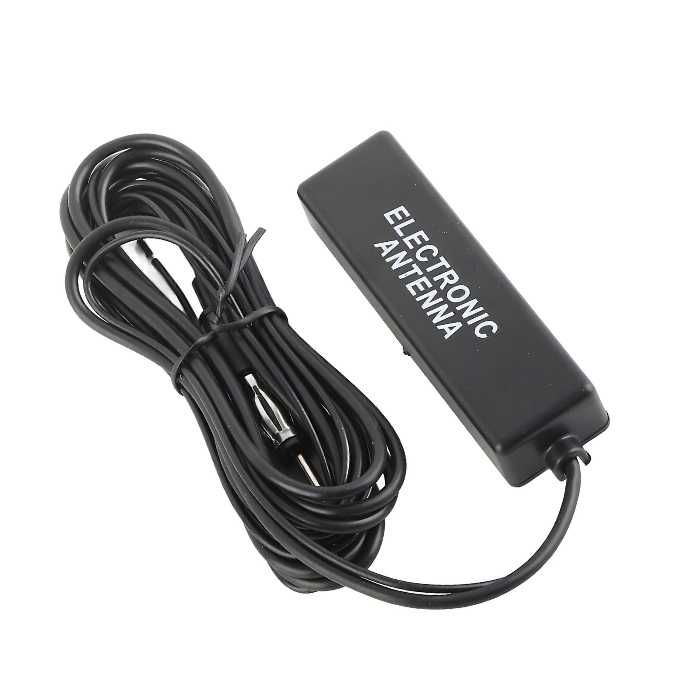 Интериорна Вътрешна Радио Антена с вграден Усилвател за Кола Автомобил