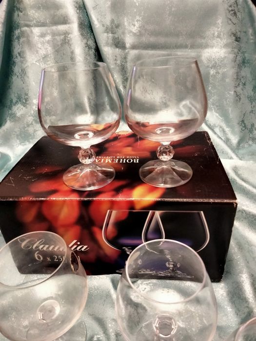 Бокалы чешские, стеклянные.  Прага.