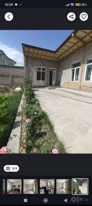 Аренда 3× комнатный дом участок 6 соток  на Гузаль Махаля