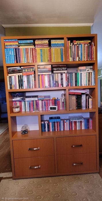 Biblioteca culoare cireş