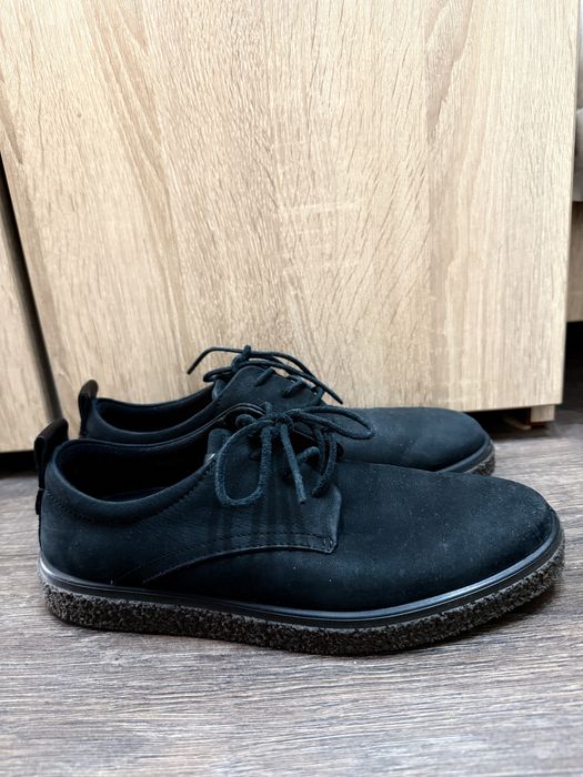 Ecco pantofi piele casual negru