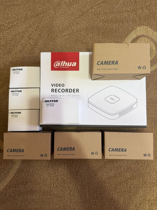 ЧИСТО НОВА система за видеонаблюдение DAHUA XVR4104C с 4 камери Hiltron
