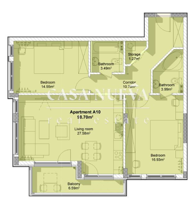 Продава се Тристаен апартамент в София, Драгалевци - 113 кв.м за 2390 €/кв.м - Снимка #4