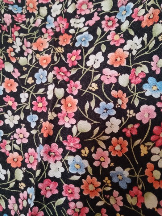 2 fuste model floral, din viscoză, măr. M-L