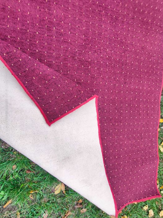 Covor roșu grena 180x160 cm