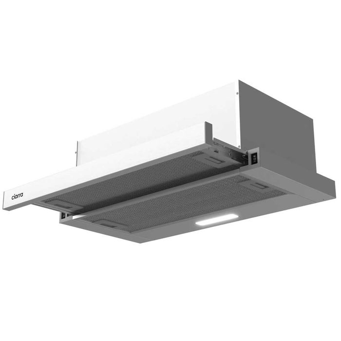 Hota telescopica incorporabila, Ciarra, CBCS6906D, 370 m³/h, 60 cm