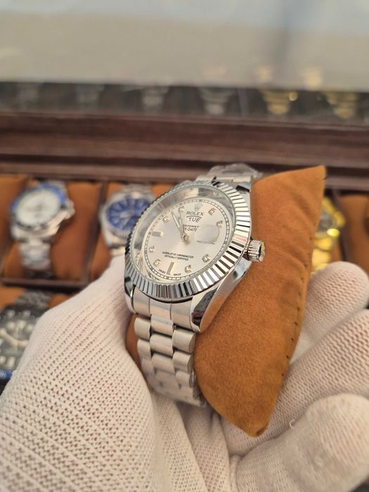 Ceas DayDate Silver/Gold - 41mm