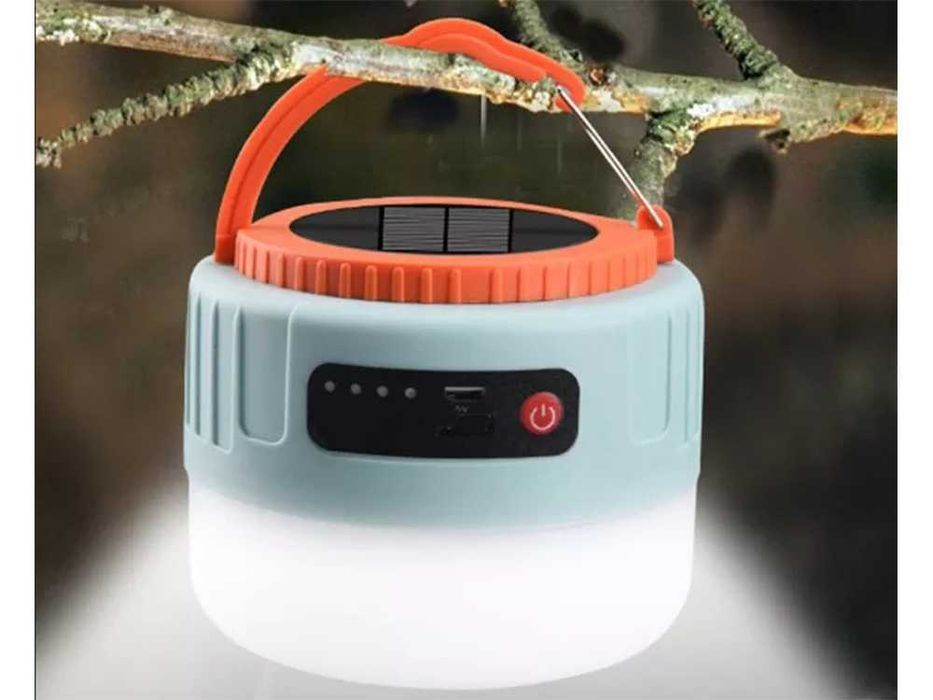 USB LED соларна туристическа лампа за къмпинг