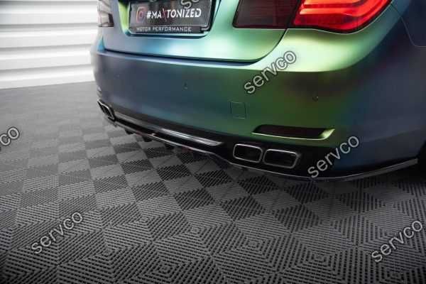 Prelungire splitter lip bara spate Bmw Seria 7 F01 2008-2013 v2 Maxton