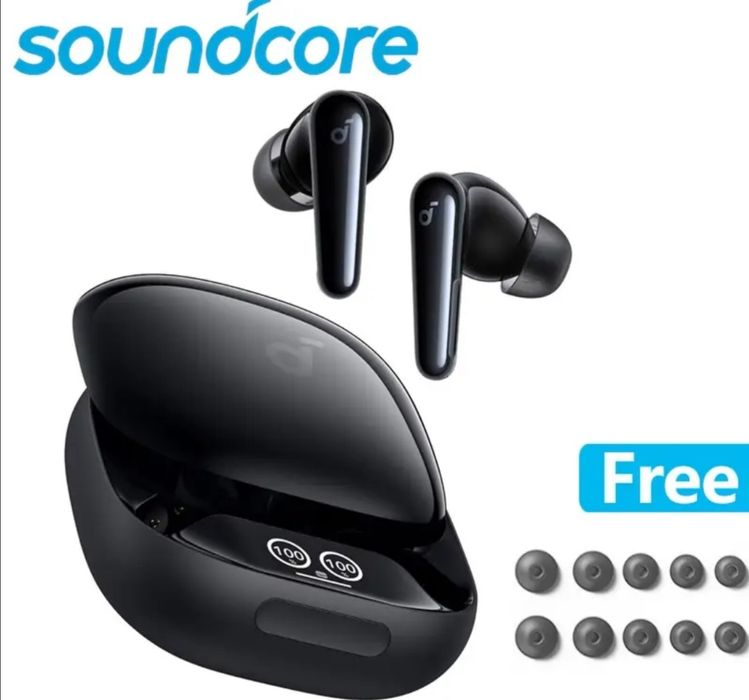 Беспроводные наушники Saundcore Anker Liberty 4 pro, наушники с ANC