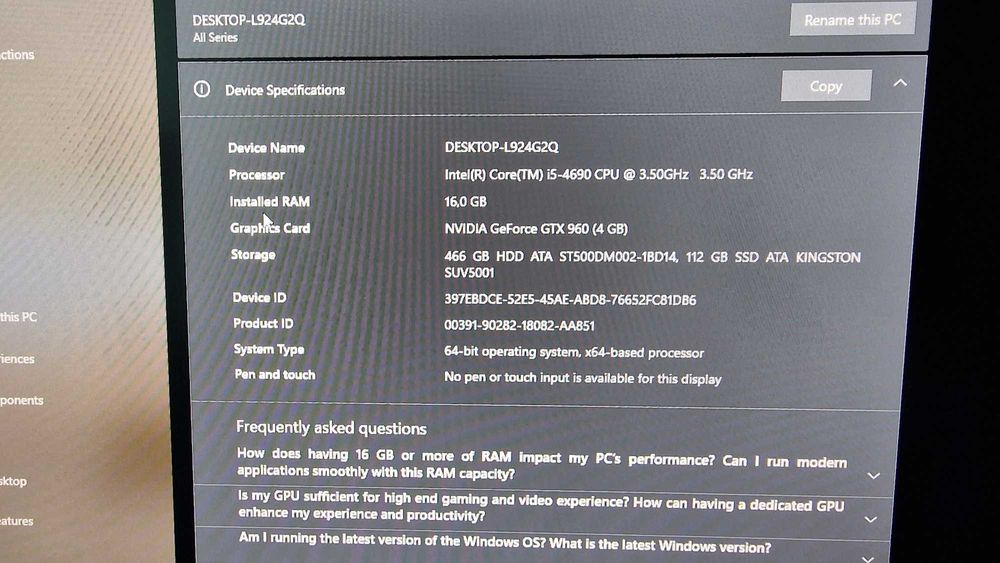 Настолен гейминг компютър с лицензиран Win 11