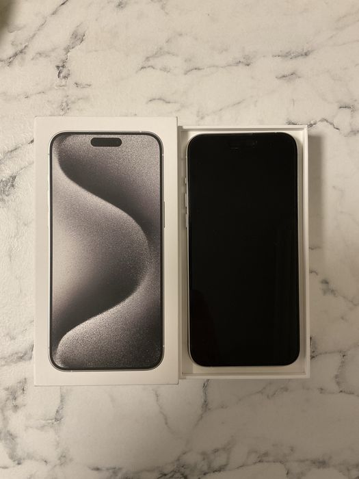 iPhone 15 Pro Max – 256 GB – Бял (White Titanium)