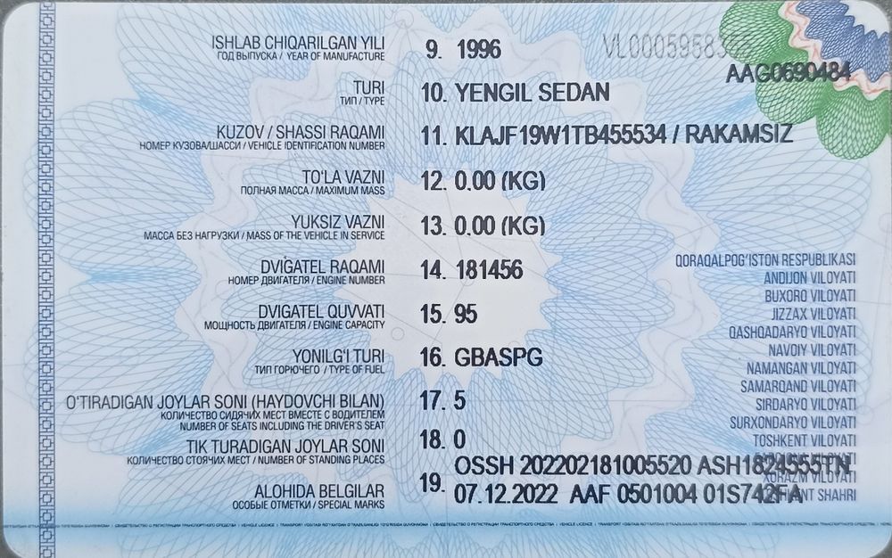 Espero 1996 yil propanda