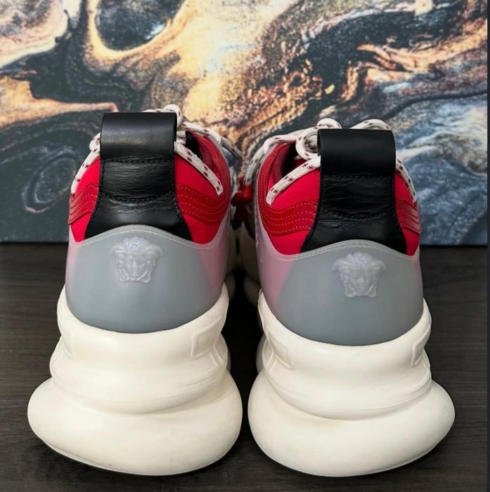 Adidasi versace chain reaction leopard animal print