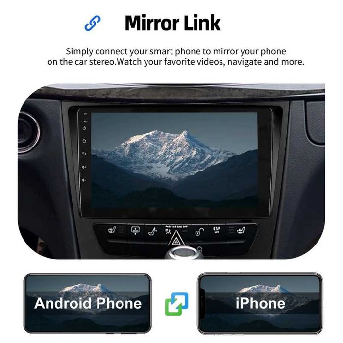 9” 2-DIN Android’15 4GB/64GB за Mercedes E-Klasse W211, CLS W219, W463