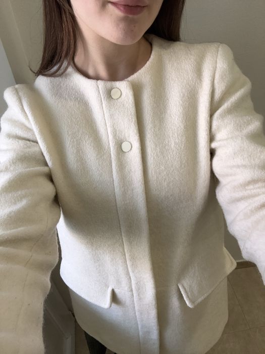 Palton crem, Zara Basic