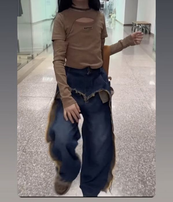 Продам лонгслив + джинсы для девочек