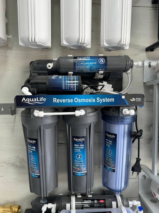 Система обратного осмоса (фильтр) 5 ступеней очистки (под мойку)