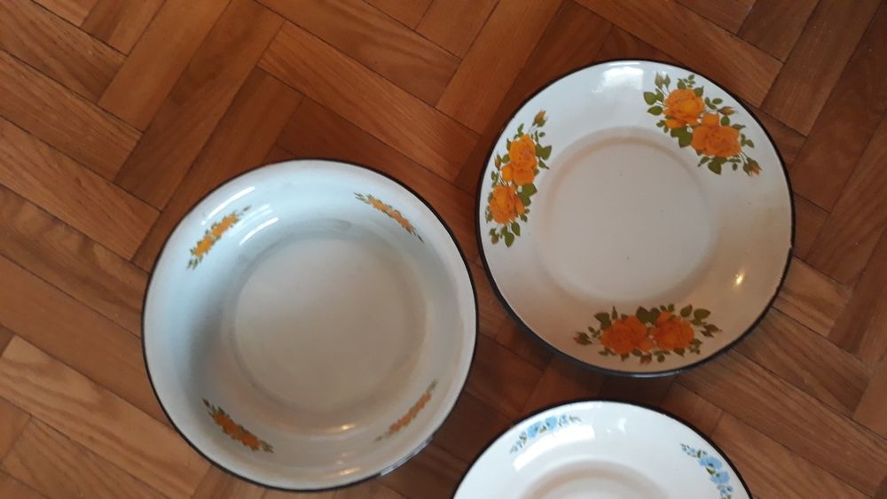 Блюдо. Эмалированное советское