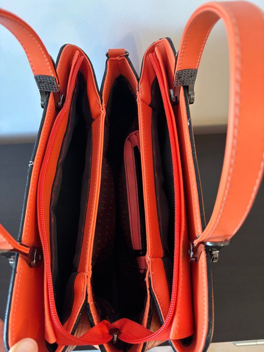 Елегантна Дамска чанта - оранж