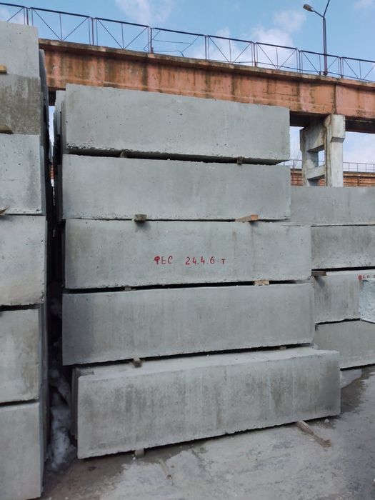 ФБС, фундаментний блок, оптом, Таер бетон, Плита ПБ 16см, ПК 22 см.