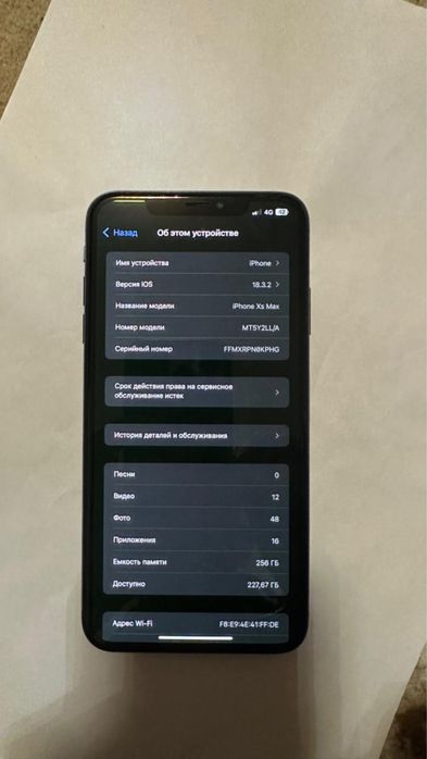 Iphone XS Max 256 GB