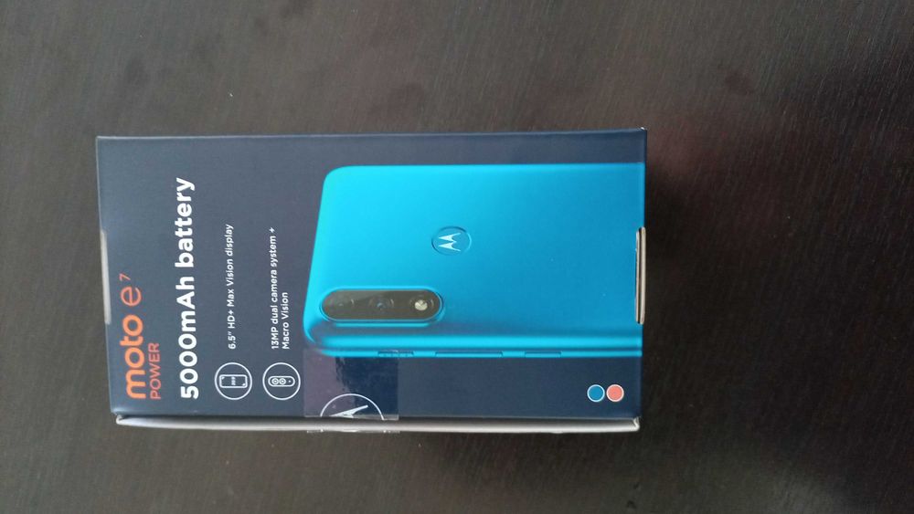 Motorola Moto E7 Power 64GB/4GB RAM blue подарък часовник