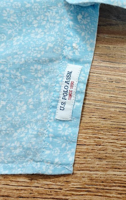 US Polo ASSN Оригинална мъжка риза с лен размер М